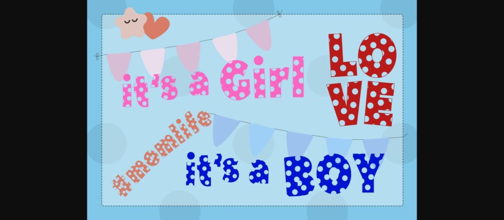 Polka Dot Duo Font Poster 4