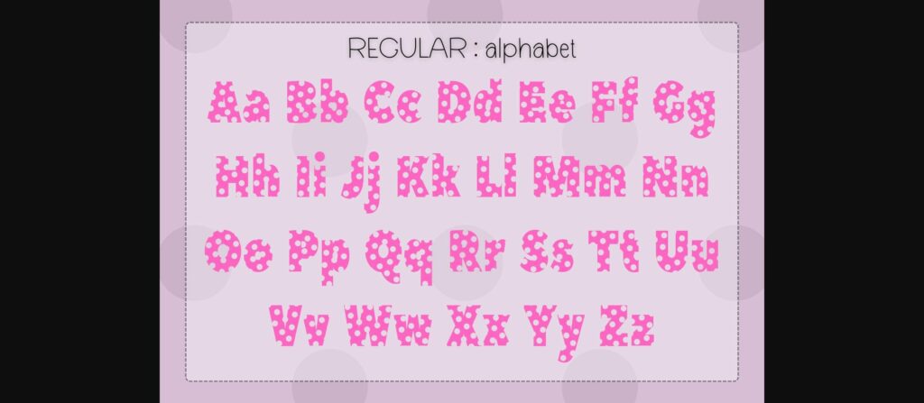 Polka Dot Duo Font Poster 8