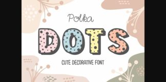 Polka Dots Font Poster 1