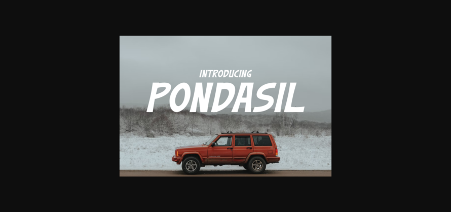 Pondasil Font Poster 3