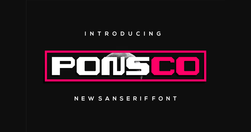 Ponsco Font Poster 3