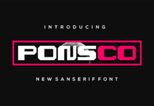 Ponsco Font Poster 1