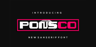 Ponsco Font Poster 1