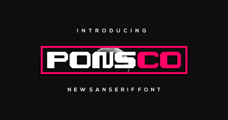 Ponsco Font Poster 1