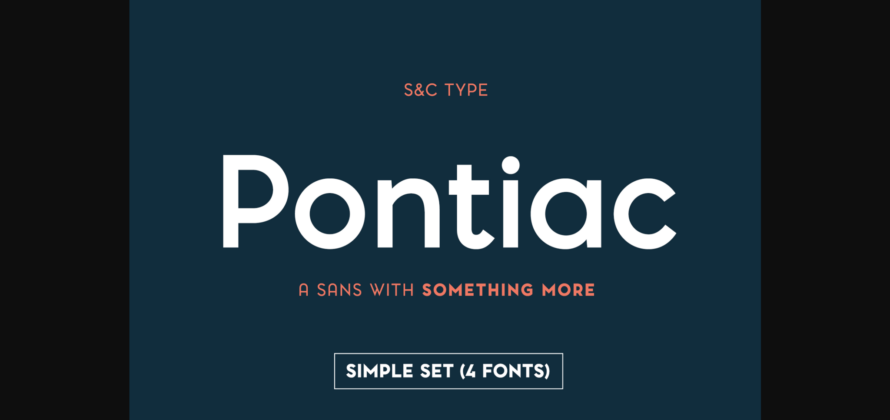 Pontiac Font Poster 3