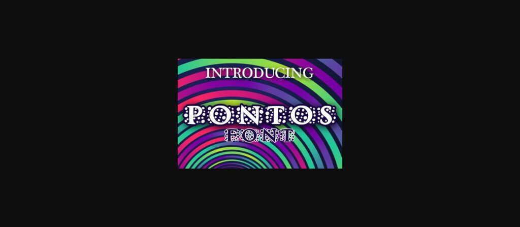 Pontos Font Poster 1