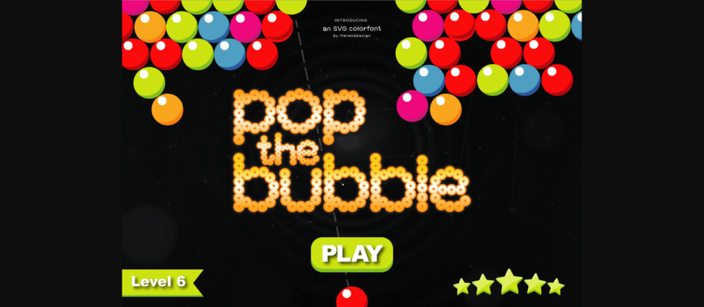 Pop the Bubble Font Poster 3