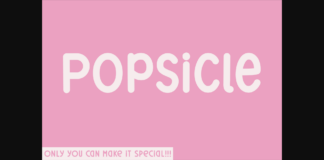 Popsicle Font Poster 1