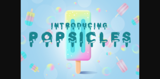 Popsicles Font Poster 1