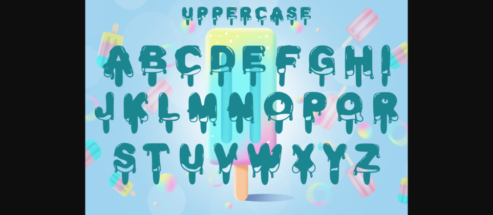 Popsicles Font Poster 2