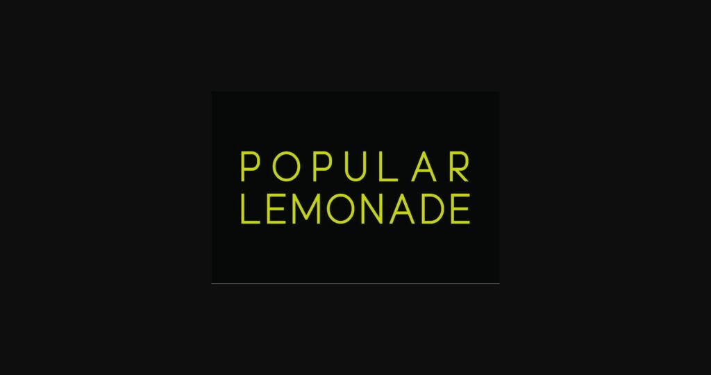 Popular Lemonade Font Poster 3