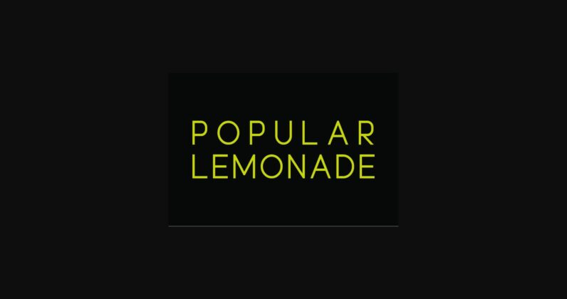 Popular Lemonade Font Poster 3