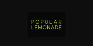 Popular Lemonade Font Poster 1