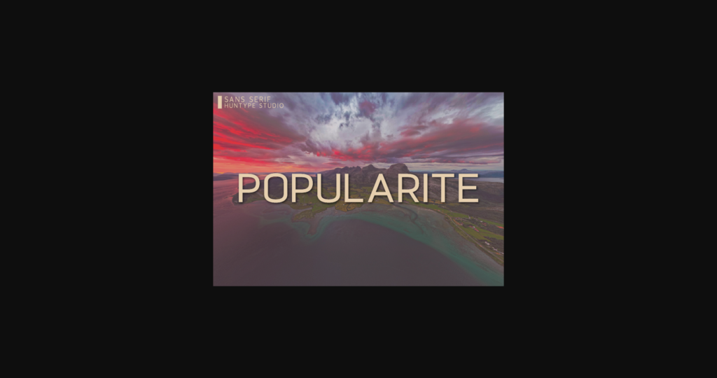 Popularite Font Poster 3