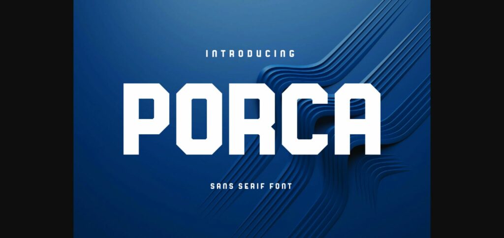 Porca Font Poster 3