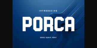 Porca Font Poster 1