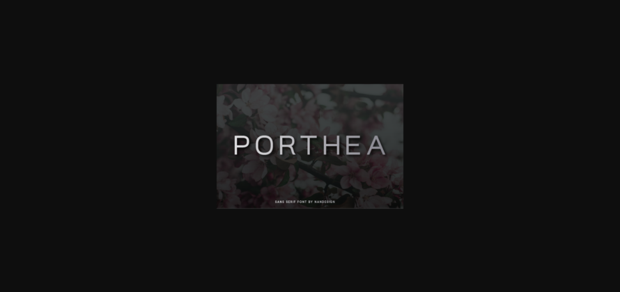 Porthea Font Poster 3