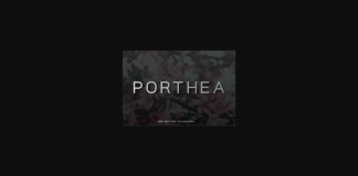 Porthea Font Poster 1