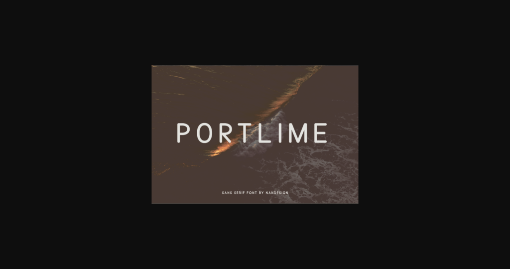 Portlime Font Poster 3