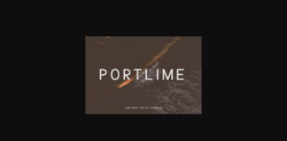 Portlime Font Poster 1