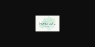 Porya Lofu Font Poster 1