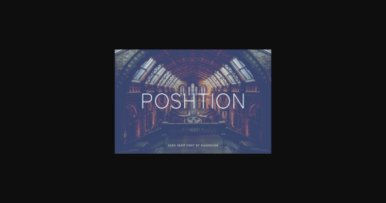 Poshtion Font Poster 3