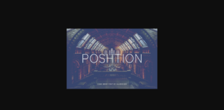 Poshtion Font Poster 1