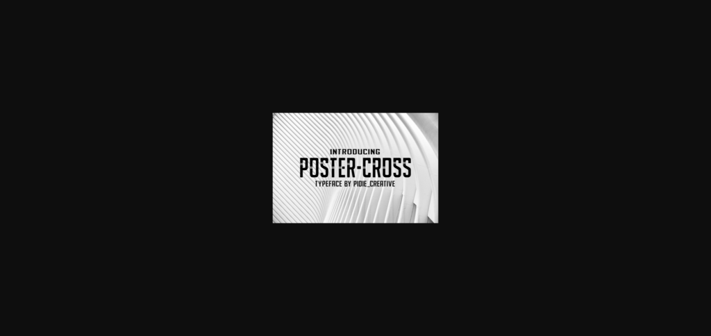 Poster Cross Font Poster 3