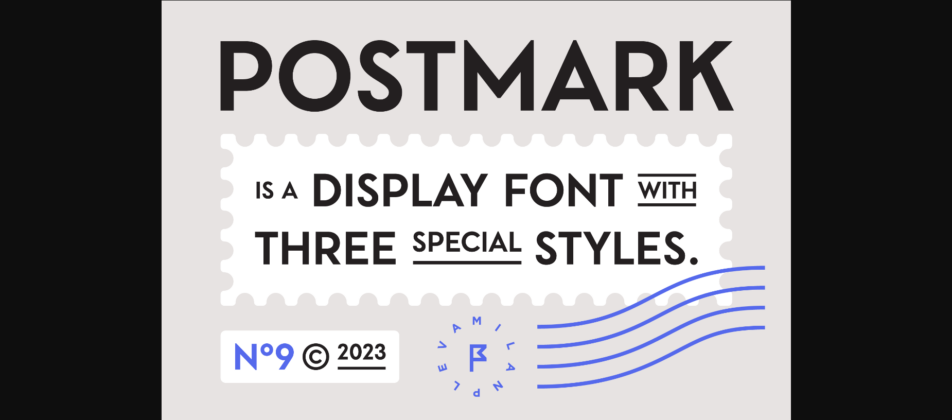 Postmark Font Poster 3