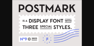 Postmark Font Poster 1