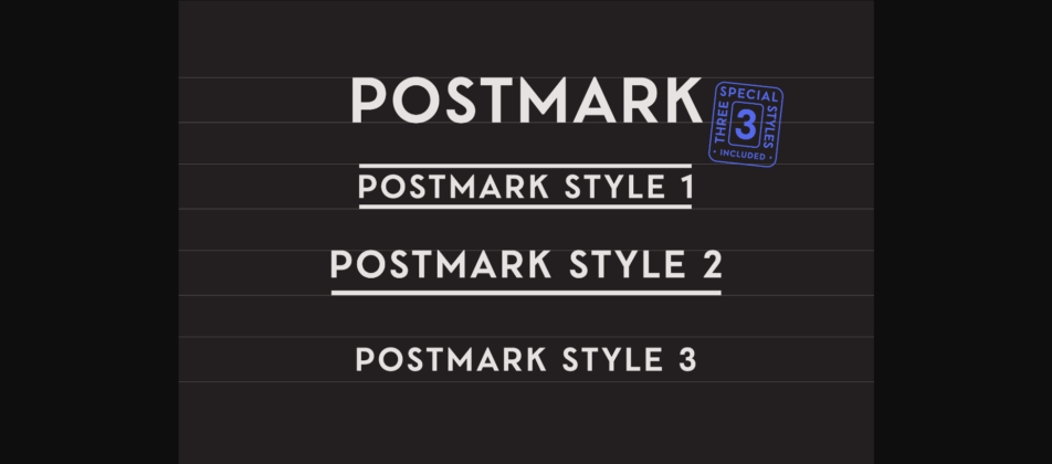 Postmark Font Poster 4