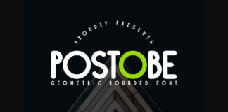 Postobe Font Poster 1