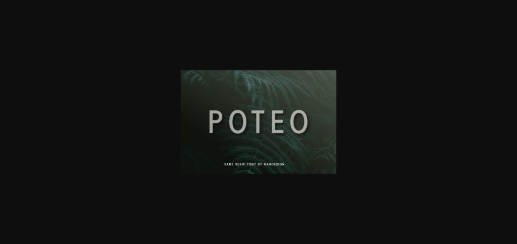 Poteo Font Poster 3