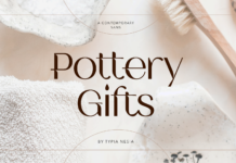 Pottery Gifts Font Poster 1