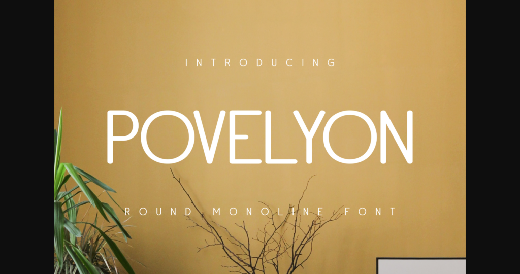 Povelyon Font Poster 3