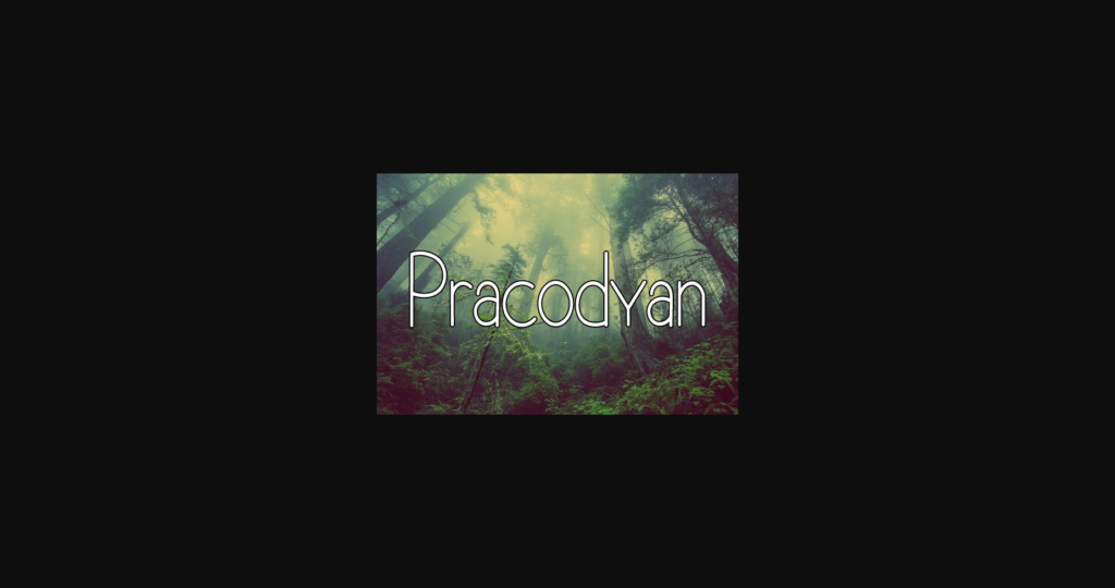 Pracodyan Font Poster 1