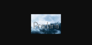 Pradana Font Poster 1