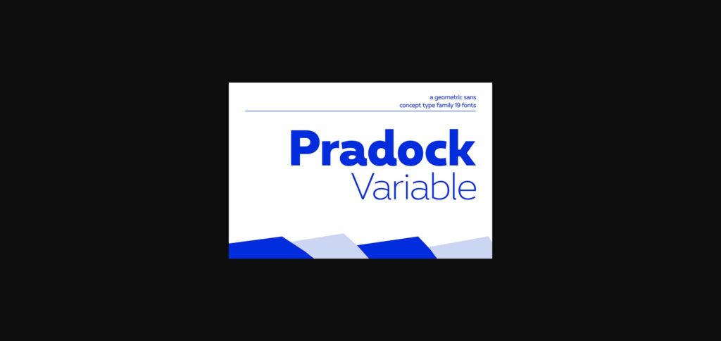 Pradock Font Poster 3