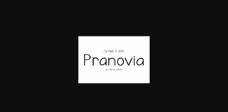 Pranovia Font Poster 1