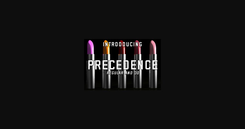 Precedence Font Poster 1