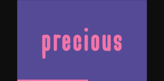 Precious Font Poster 1