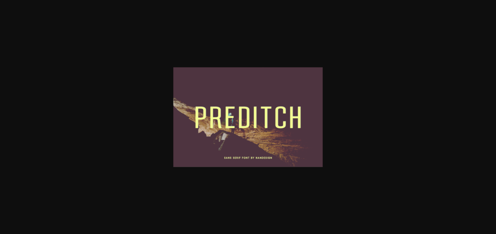 Preditch Font Poster 1