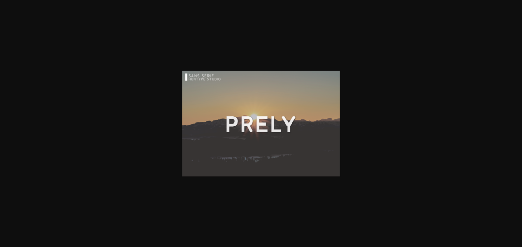 Prely Font Poster 3