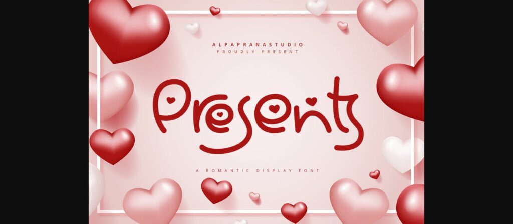 Presents Font Poster 3