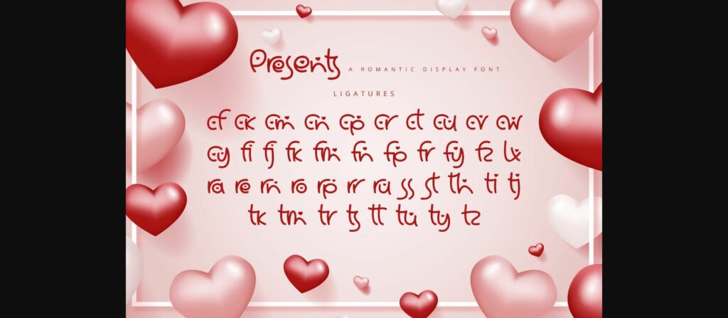 Presents Font Poster 10