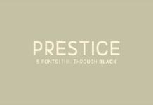 Prestice Font Poster 1