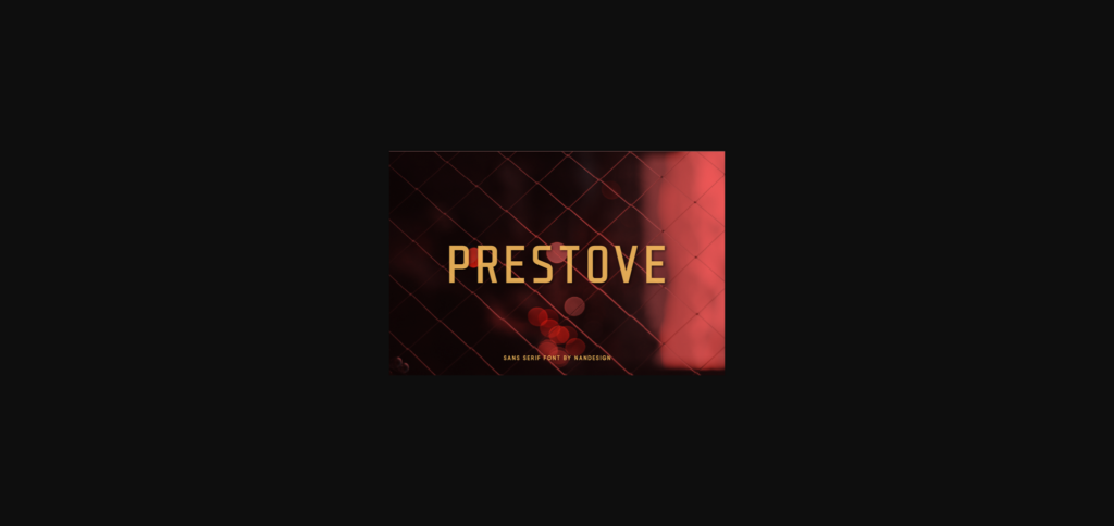 Prestove Font Poster 3