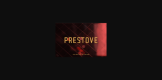 Prestove Font Poster 1