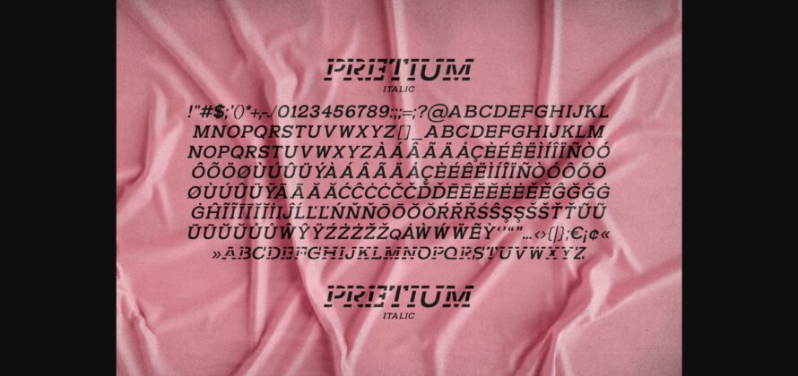 Pretium Font Poster 9