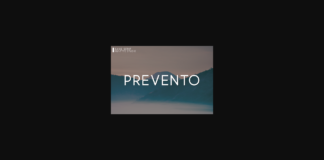 Prevento Font Poster 1